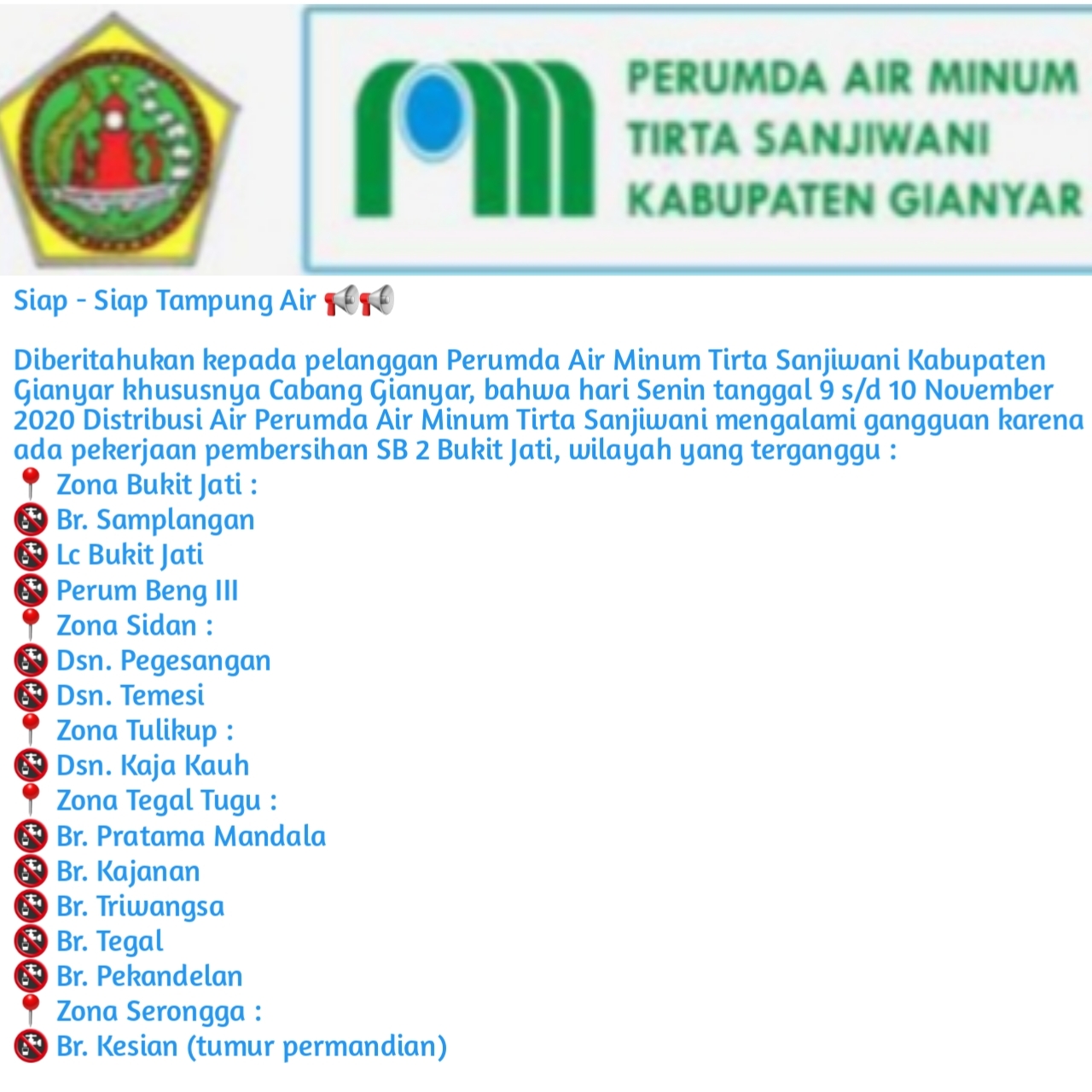 Info berita,Layanan PDAM,Kegiatan PDAM,gangguan layanan pdam,Berita PDAM,PERUMDA AMTS,PERUMDA AMTS Kabupaten Gianyar