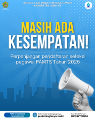 PERPANJANGAN SELEKSI PEGAWAI PAMTS TAHUN 2025