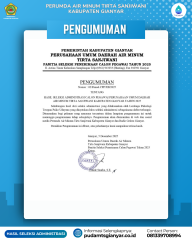 HASIL SELEKSI ADMINISTRASI CALON PEGAWAI PAMTS